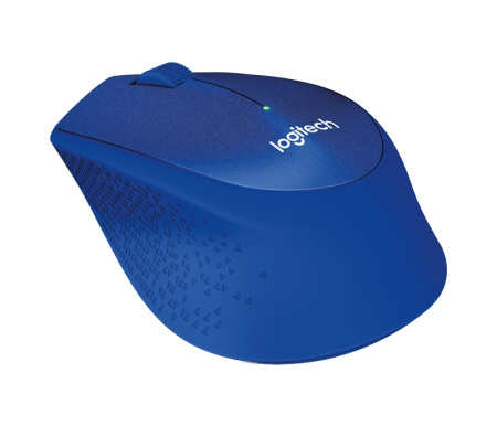 Мышь Logitech M330 Silent Plus синий оптическая (1000dpi) silent беспроводная USB (2but)
