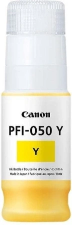 Картридж струйный Canon PFI-050Y 5701C001 желтый (70мл) для Canon imagePROGRAF TC-20M