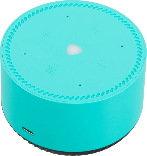 Умная колонка Yandex Станция Лайт голос.п.:Алиса бирюзовый 5W 1.0 BT 10м (YNDX-00025G)