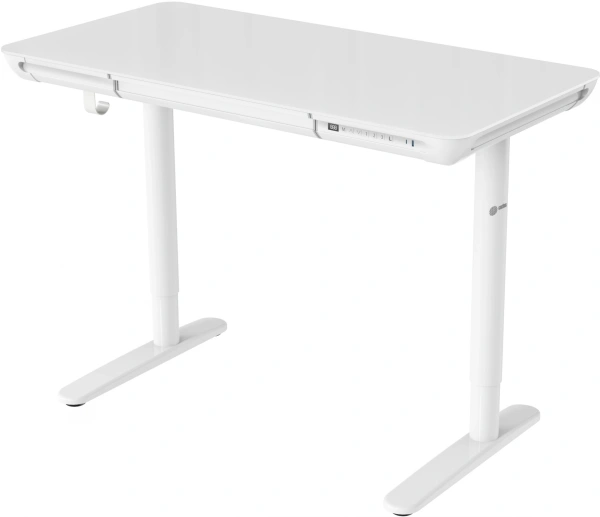 Стол для компьютера Cactus CS-EGD-WT-LED столешница закаленное стекло белый каркас белый 120x71x60см