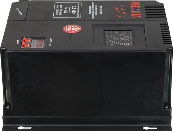 Стабилизатор напряжения Ресанта СПН-3600 однофазный черный (63/6/25)