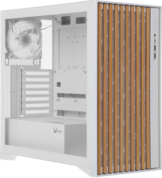 Корпус Formula TimberLine T0 белый без БП ATX 6x120mm 6x140mm 2xUSB3.0 audio