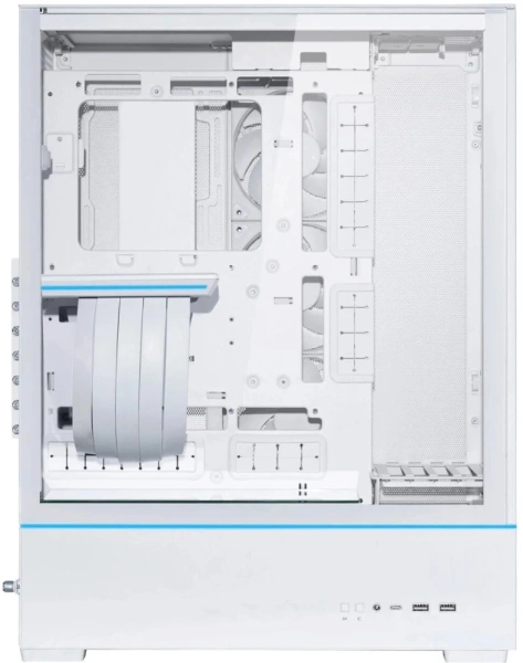 Корпус Lian-Li SUP01W белый без БП ATX 4x120mm 2x140mm 2xUSB3.0 audio bott PSU