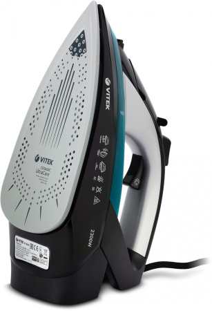 Утюг Vitek VT-8324 2300Вт черный/зеленый