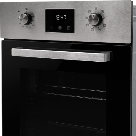 Духовой шкаф Электрический Weissgauff EOY 451 PDX нержавеющая сталь/черный