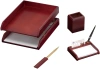 Настольный набор Good Sunrise M4C-10A (4 предмета) красное дерево дерево бордовый/черный