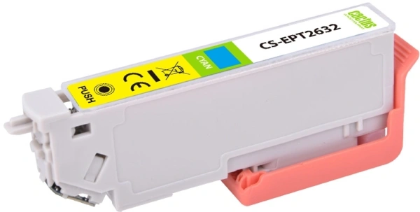 Картридж струйный Cactus CS-EPT2632 26XL голубой (12.4мл) для Epson Expression Home XP-600/605/700/800