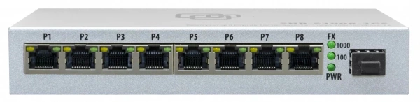 Коммутатор SNR SNR-S1908-1GS (L2) 8x100Мбит/с 1SFP неуправляемый