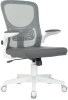 Кресло Бюрократ ASTER N-W темно-серый TW-04 Neo Grey сетка/ткань крестов. пластик пластик белый