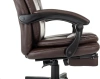 Кресло руководителя Бюрократ CH-868N-BF коричневый эко.кожа крестов. пластик подст.для ног