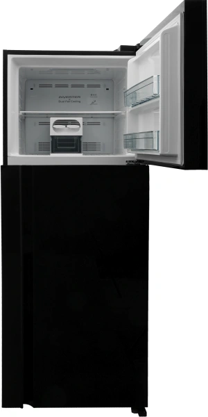 Холодильник Hitachi HRTN7489DF GBKCS 2-хкамерн. черный стекло (HRTN7489DFGBKCS)