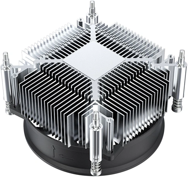 Устройство охлаждения(кулер) ID-Cooling DK-19 PWM Soc-1700/1851 черный 4-pin 14-26dB Al 95W 340gr Ret