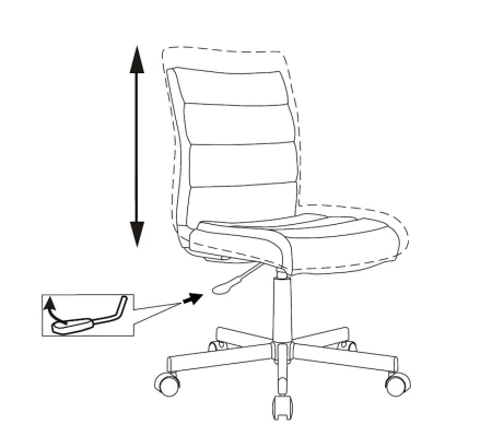 Кресло Бюрократ CH-320M белый эко.кожа крестов. металл