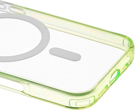 Чехол (клип-кейс) uBear для Apple iPhone 16 Pro Fusion with MagSafe лайм (CS443LM63PFS-I24M)
