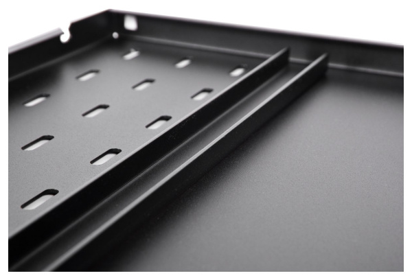 Полка стационарная для аккумуляторов ЦМО СВ-58АК-9005 1U нагр.:200кг. 19" 580мм черный (упак.:1шт)