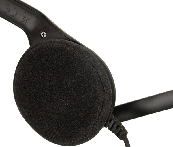 Наушники с микрофоном Sennheiser PC 7 черный 2м накладные USB оголовье (504196)