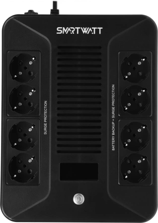 Источник бесперебойного питания Smartwatt SAFE PRO LCD 600 360Вт 600ВА черный