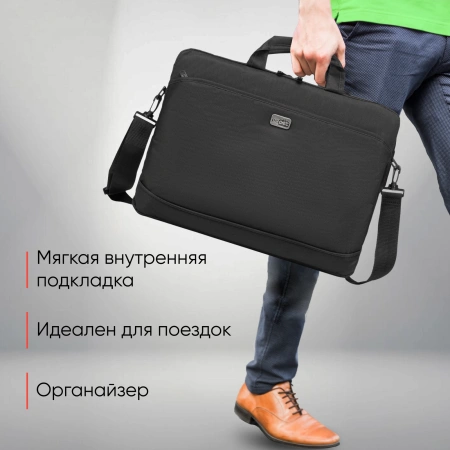 Сумка для ноутбука 15.6" PC Pet 600D черный нейлон (PCP-A1315BK)