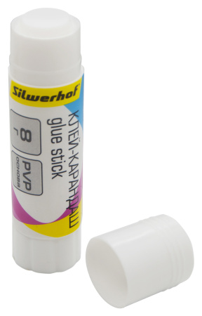 Клей-карандаш Silwerhof 431462-08 8гр ПВП термоусадочная упаковка