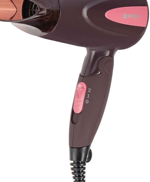 Фен Vitek VT-2261 1300Вт коричневый