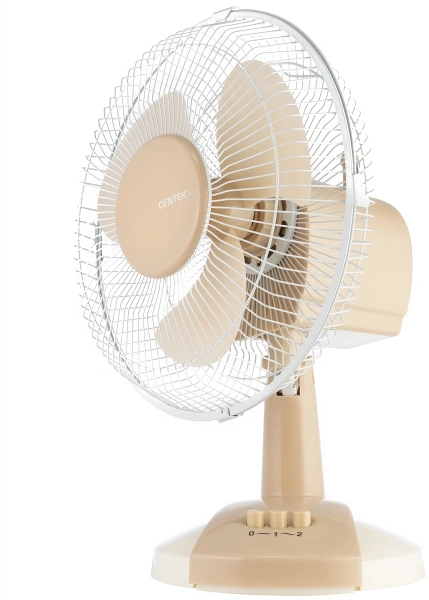Вентилятор настольный Centek CT-5006 25Вт скоростей:2 бежевый/белый