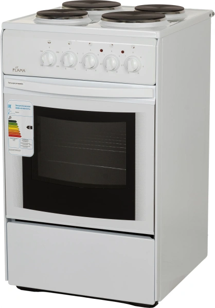 Плита Электрическая Flama AE 1402 W белый эмаль