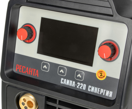 Сварочный аппарат Ресанта САИПА-220 СИНЕРГИЯ ММА DC/MIG-MAG/FCAW/TIG 9.2кВт