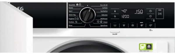 Стиральная машина AEG L8FBE48SCI класс:A загрузка до 8кг отжим:1400об/мин белый инвертер