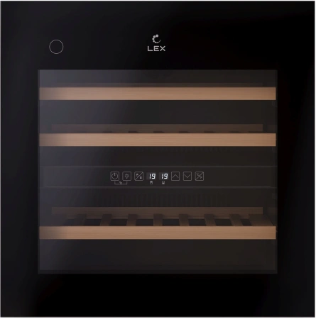 Винный шкаф Lex LWD6036BL dual zone PP 1-нокамерн. черный (CHAT500008)