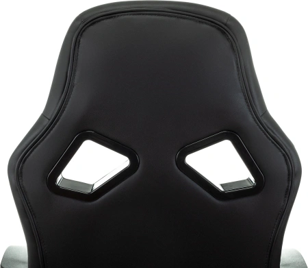 Кресло игровое Zombie 300 черный эко.кожа крестов. пластик