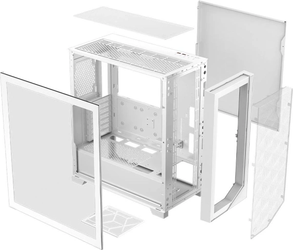 Корпус PcCooler C3D510 WH белый без БП ATX 2xUSB3.0 1xUSB3.1 audio bott PSU