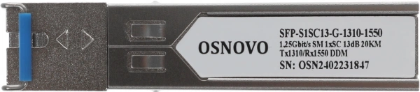 Модуль Osnovo SFP-S1SC13-G-1310-1550