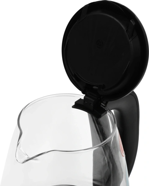 Чайник электрический Vitek VT-1173 1.7л. 2200Вт прозрачный/черный корпус: стекло