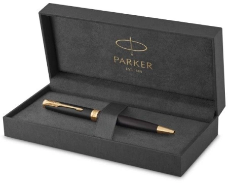 Ручка шариков. Parker Sonnet Core K528 (CW1931519) Matte Black GT M черн. черн. подар.кор.