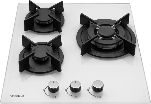 Газовая варочная поверхность Weissgauff HGG 451 WGh Nano белый