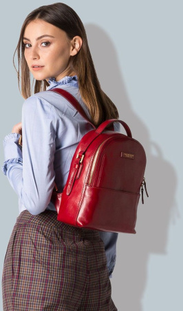 Рюкзак женский The Bridge Pearldistrict 04124701/2E красный кожа