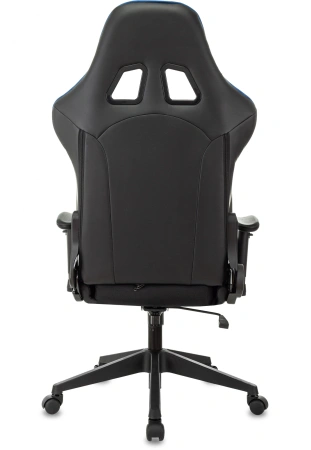 Кресло игровое Zombie VIKING 4 AERO черный/синий текстиль/эко.кожа с подголов. крестов. пластик