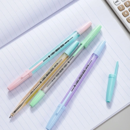 Ручка шариков. Deli Macaron EQ6C-B d=0.7мм чернила син. (50шт)