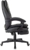 Кресло руководителя Бюрократ T-9950MSG-F черный эко.кожа крестов. пластик подст.для ног