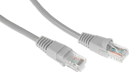 Патч-корд KingPrice KP-PC-c5e-1.5m-g 1Гбит/с UTP 4 пары cat.5E solid CCA molded 1.5м серый RJ-45 (m)-RJ-45 (m)
