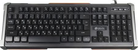 Клавиатура Оклик 717G BLACK DEATH черный/серый USB Multimedia for gamer LED