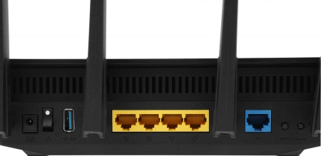 Роутер беспроводной Asus RT-AX5400 AX5400 10/100/1000 черный комп.:устройство/крепления/адаптер