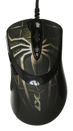 Мышь A4Tech Oscar Editor XL-747H коричневый/рисунок лазерная (3600dpi) USB2.0 (6but)