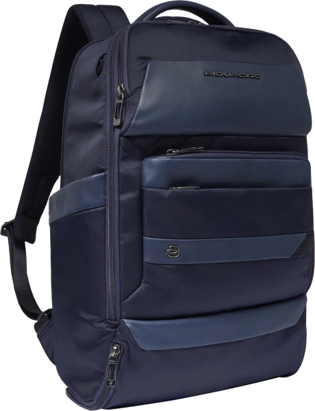 Рюкзак мужской Piquadro Nevet CA6489W132/BLU темно-синий ткань/натур.кожа