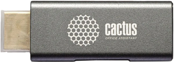 Переходник аудио-видео Cactus CS-HDMI-DP-ADR HDMI (m)/DisplayPort (f) позолоч.конт. серый