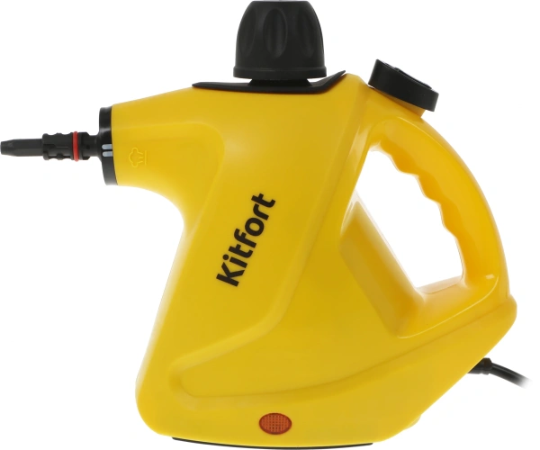 Пароочиститель ручной Kitfort КТ-9138-3 1050Вт черный/желтый
