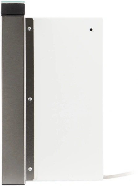 Вытяжка встраиваемая Elikor Интегра Glass 50Н-400-В2Д нержавеющая сталь/стекло белое управление: кнопочное (1 мотор)