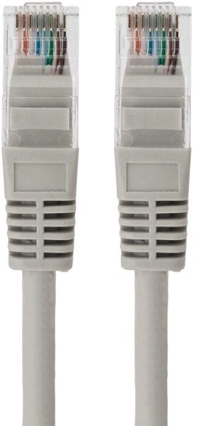 Патч-корд Rexant 18-8006 UTP RJ-45 вил.-вилка RJ-45 кат.5E 3м серый LSZH