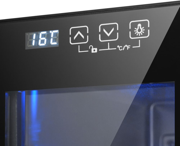 Винный шкаф Kitfort КТ-2419 1-нокамерн. черный мат.