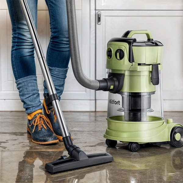 Пылесос Kitfort КТ-5194 1000Вт зеленый/черный